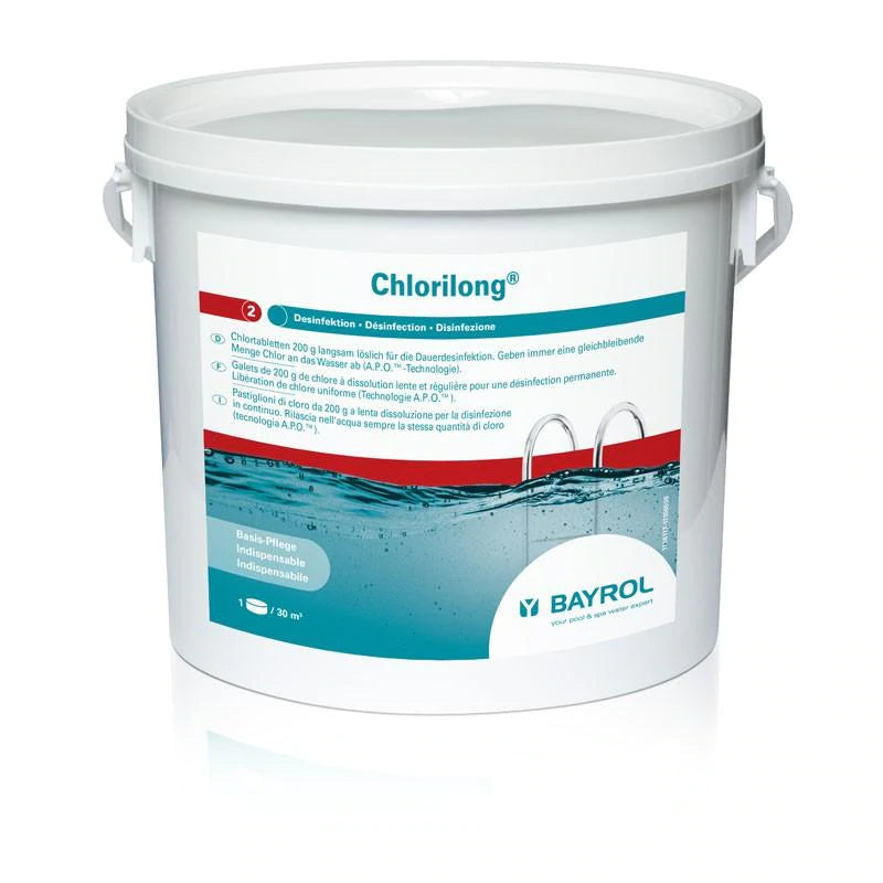 Bayrol Chlorilong - pomalu rozpustné chlorové tablety 200g | 1KG, 5KG